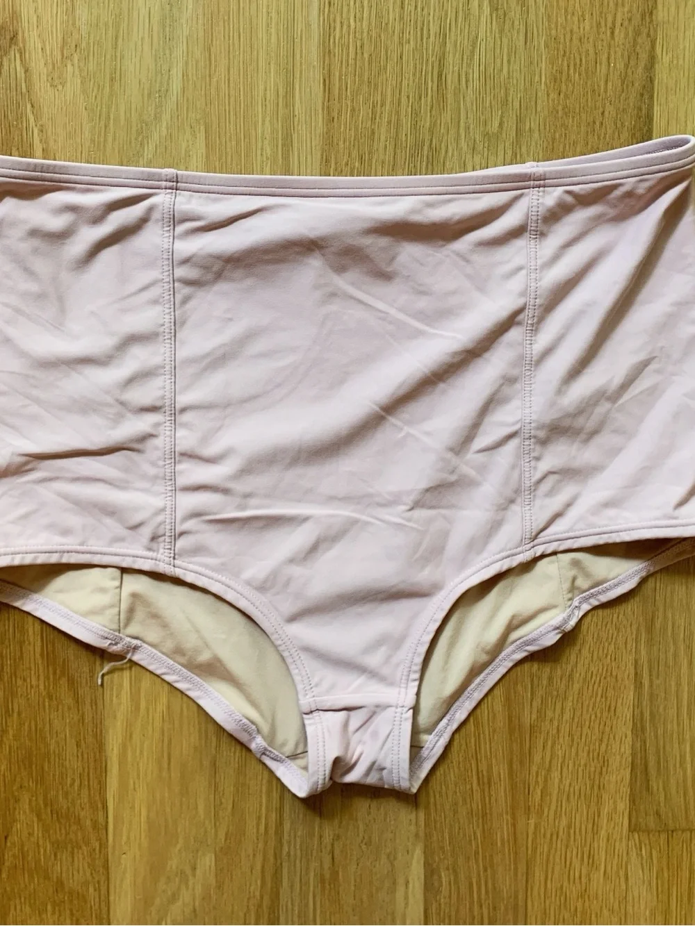 J. Crew High Waisted Bikini Bottoms Pale Pink Size M, Full Coverage